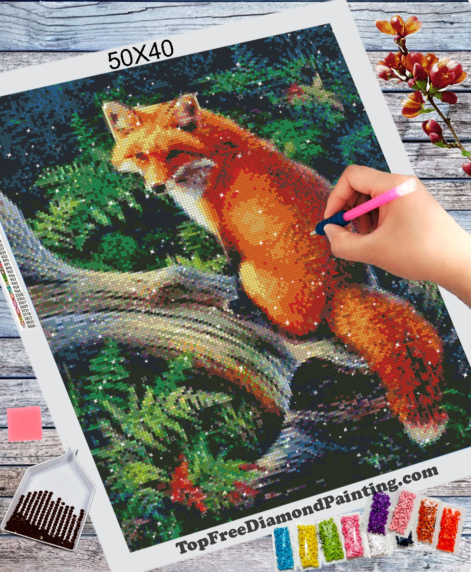 Fox in the Forest Diamond Painting Kit