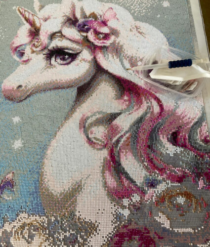 Unicorn Diamond Painting Kit Disney for Kids Mosaic photo review
