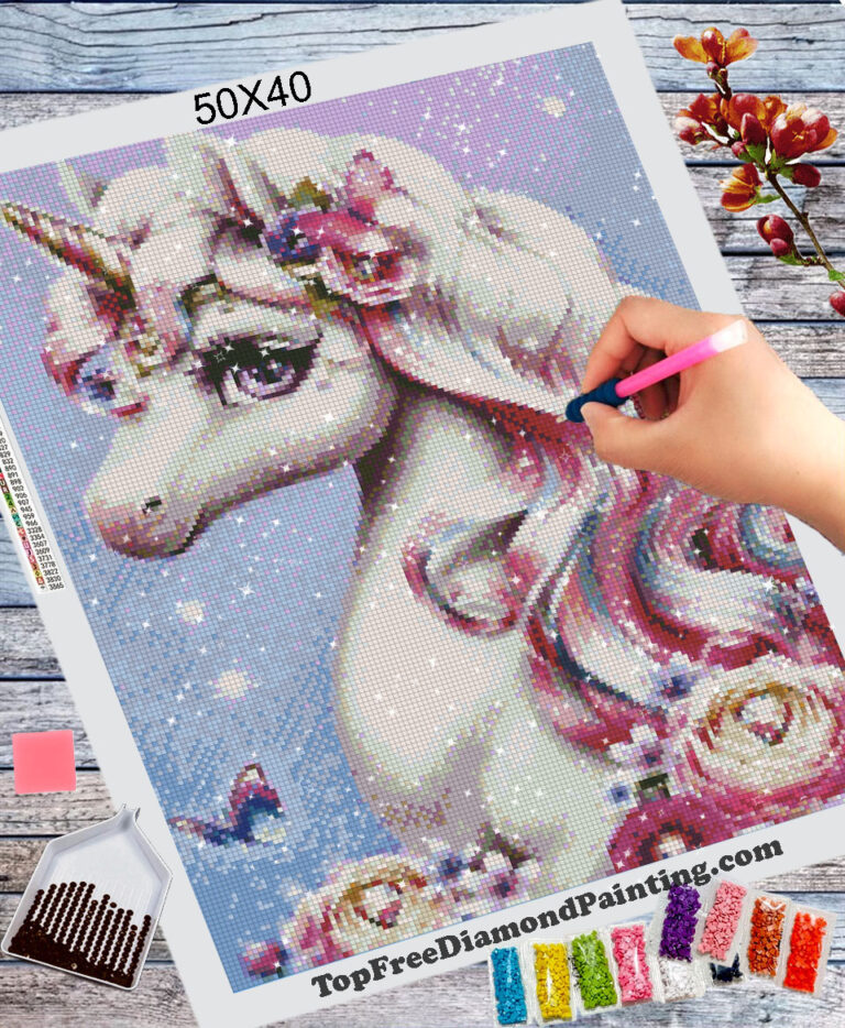 Beautiful Unicorn with pink flowers Sale