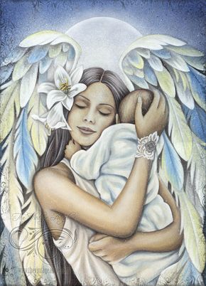 Guardian Angel Hugs a Baby Diamond Painting Kit