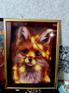 a little fox with lights diamond painting kit final of Fidelia